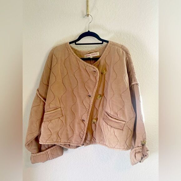 Free People Gwynnie Quilted Jacket. NWT. Large - Picture 5 of 16